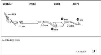 SISTEM DE ESAPAMENT WALKER FOK030835