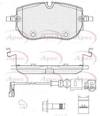 Brake Pad Set APEC PAD2494