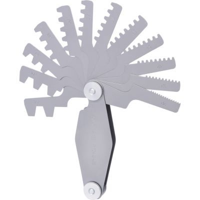 Ks Tools - Oceľová lístková mierka pre 30° závit 2-12mm