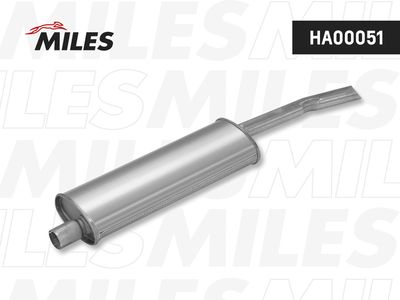 Глушитель выхлопных газов конечный MILES HA00051