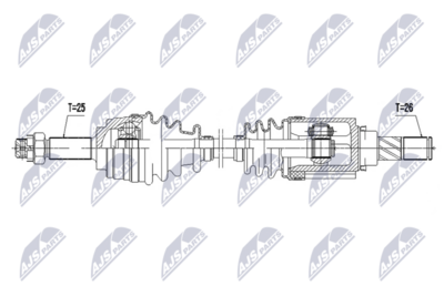полуоска NTY NPW-NS-208