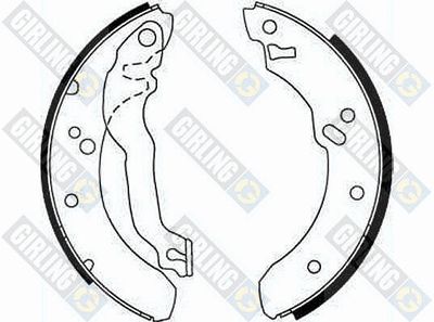 GIRLING 5162291 Тормозные колодки барабанные  для FORD ESCORT IV (GAF, AWF, ABFT) 1.6 Turbo RS