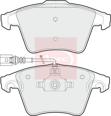 APEC Brake Pad Set, disc brake PAD1337