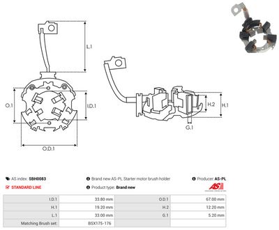 Vorschau Halter, Kohlebürsten Ansicht 2