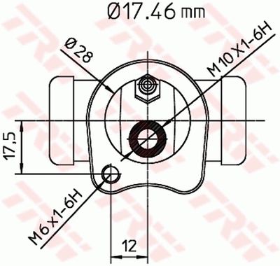 CILINDRU RECEPTOR FRANA TRW BWA137 1