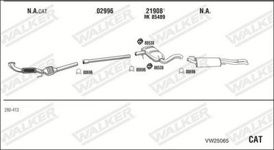 Изпускателна система WALKER VW25065