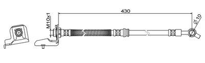 BREMSSCHLAUCH METZGER AUTOTEILE 4111866