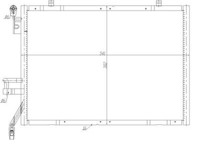 CONDENSATOR CLIMATIZARE NRF 350483 1