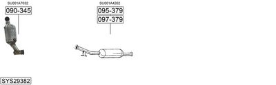 ABGASANLAGE BOSAL SYS29382