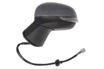 Zijspiegel Links (elektrisch, in reliëf, met verwarming, under-coated, elektrisch opklapbaar, met indicator) past: FORD PUMA 2 09.19-