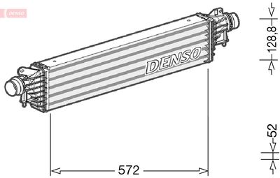 DENSO Intercooler, inlaatluchtkoeler (DIT20007)