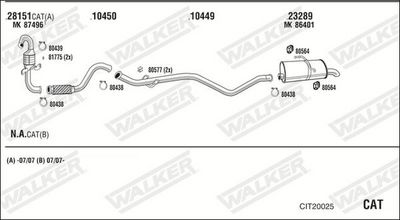 SISTEM DE ESAPAMENT WALKER CIT20025