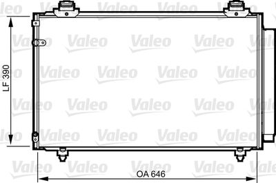 VALEO Condensor, airconditioning (814211)