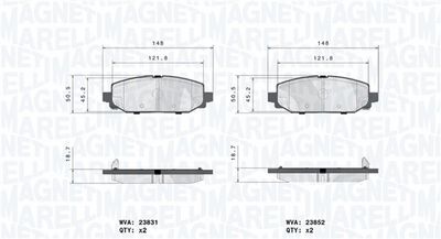 BREMSBELAGSATZ SCHEIBENBREMSE