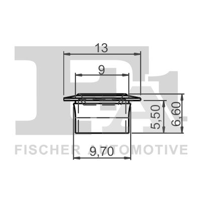 Klip, ozdobná / ochranná lišta FA1 11-60039.5