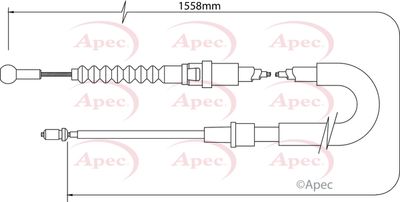 Cable Pull, parking brake APEC CAB1547
