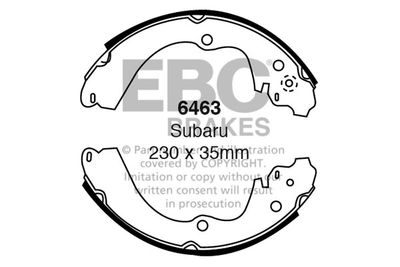 Комплект тормозных колодок EBC Brakes 6463 для SUBARU LEGACY