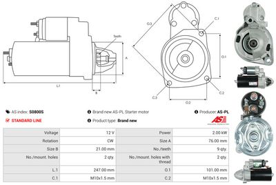 STARTER AS-PL S0800S 4