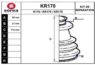 EAI KR170 Пильник шруса для IVECO (Ивеко)