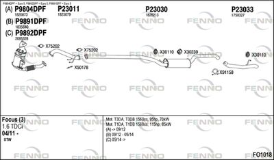 Układ wydechowy FENNO FO1018