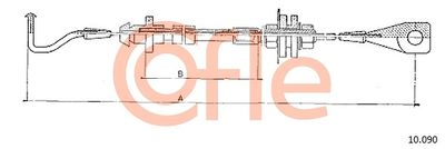 Тросик газа COFLE 92.10.090 для VW CADDY