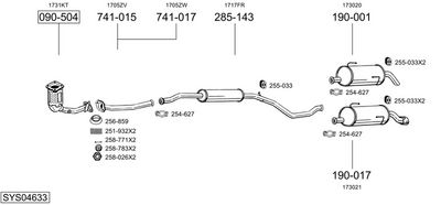 SISTEM DE ESAPAMENT BOSAL SYS04633