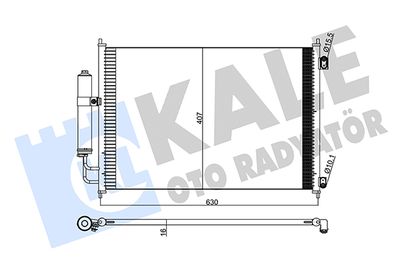 KALE-OTO-RADYATÖR 345275 Радіатор кондиціонера для NISSAN (Ниссан)