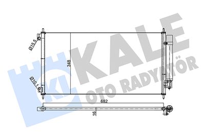 Конденсатор, кондиционер KALE OTO RADYATÖR 342955 для HONDA CITY