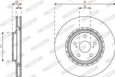 BREMSSCHEIBE FERODO DDF2518C 2