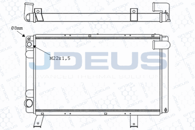 RADIATOR RACIRE MOTOR JDEUS M0210180