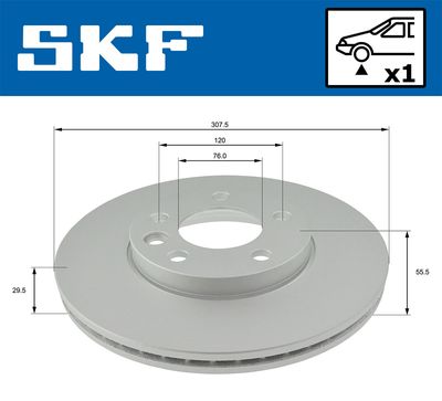 Brake Disc VKBD 80040 V1