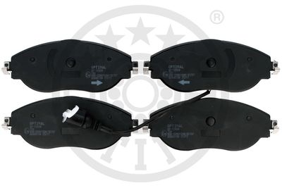 Zestaw klocków hamulcowych, hamulce tarczowe OPTIMAL BP-12668