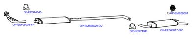 Изпускателна система OPTIMAL OP-EXSPG374