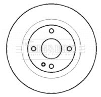 спирачен диск BORG & BECK BBD4433