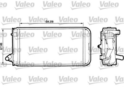 VALEO 811393 Радиатор печки  для ALFA ROMEO (Альфа-ромео)