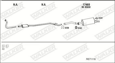 SISTEM DE ESAPAMENT WALKER RE71118