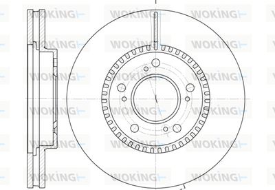 WOKING D6938.10 Тормозные диски для HONDA LEGEND II купе (KA)