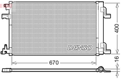 DENSO DCN20002 Радиатор кондиционера  для OPEL CASCADA (Опель Каскада)