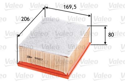 Filtr powietrza VALEO 585007 produkt