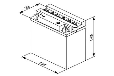 STARTERBATTERIE BOSCH 0092M4F290 4