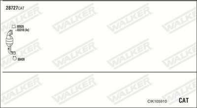 ABGASANLAGE WALKER CIK105910