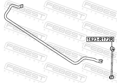 BRAT/BIELETA SUSPENSIE STABILIZATOR FEBEST 1623R172R 1