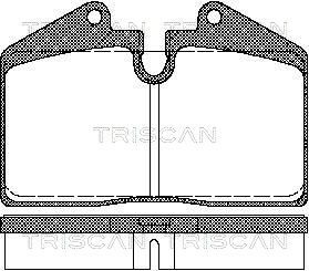 Комплект тормозных колодок, дисковый тормоз TRISCAN 8110 29156 для FERRARI F355