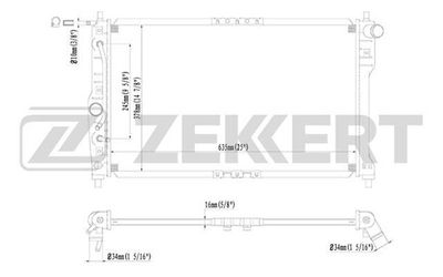 ZEKKERT MK-1383 Крышка радиатора  для ZAZ SENS (Заз Сенс)