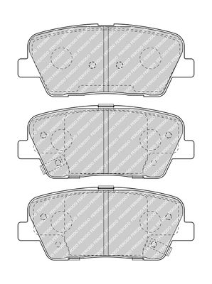 Комплект тормозных колодок, дисковый тормоз FERODO FDB4391 для HYUNDAI GRAND SANTA FE