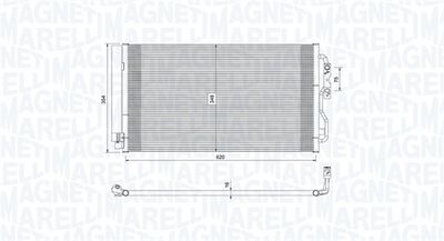 MAGNETI MARELLI 350203751000 Радиатор кондиционера  для BMW i3 (Бмв И3)