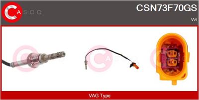 SENZOR TEMPERATURA GAZE EVACUARE