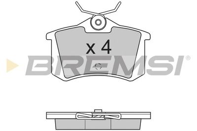 Комплект тормозных колодок, дисковый тормоз BREMSI BP2701 для LOTUS ESPRIT