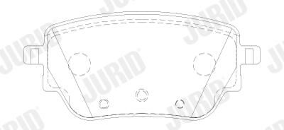 BREMSBELAGSATZ SCHEIBENBREMSE JURID 573886J 1