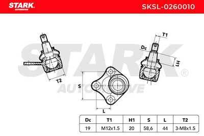 Шарнири STARK SKSL-0260010